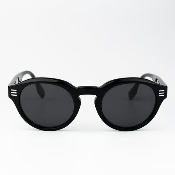NEW Burberry BE4404 300187 Black Grey Oval Unisex Sunglasses BE4404 main image 5
